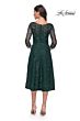 La Femme 30016 Illusion Sleeves Lace Dress