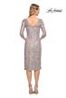 La Femme 30036 Bateau Neckline Floral Dress