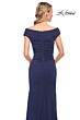 La Femme 30040 Hug Shoulder Neckline Ruched Dress