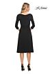 La Femme 30069 Three Quarter Sleeves V-Neck Dress
