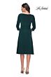 La Femme 30069 Three Quarter Sleeves V-Neck Dress