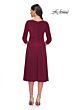 La Femme 30069 Three Quarter Sleeves V-Neck Dress