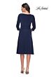La Femme 30069 Three Quarter Sleeves V-Neck Dress
