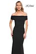 La Femme 30117 Beaded Jersey Off The Shoulder Dress