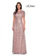 La Femme 30122 Illusion Yoke Sequin Dress
