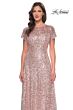 La Femme 30122 Illusion Yoke Sequin Dress