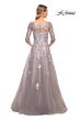 La Femme 30229 V-Neck Beaded Embroidery Dress