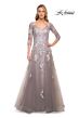 La Femme 30229 V-Neck Beaded Embroidery Dress