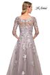 La Femme 30229 V-Neck Beaded Embroidery Dress