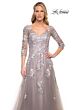 La Femme 30229 V-Neck Beaded Embroidery Dress