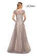 La Femme 30239 Cap Sleeve Embellished Dress