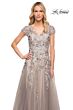 La Femme 30239 Cap Sleeve Embellished Dress