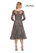 La Femme 30268 V-Neck Beaded Lace Dress