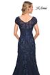 La Femme 30269 Cap Sleeves Embroidered Dress
