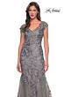 La Femme 30269 Cap Sleeves Embroidered Dress