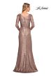 La Femme 30310 Surplice Bodice Sequin Dress