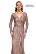 La Femme 30310 Surplice Bodice Sequin Dress