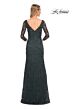 La Femme 30317 V-Back Bateau Neckline Dress
