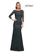La Femme 30317 V-Back Bateau Neckline Dress