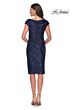 La Femme 30323 Faux Wrap Sequin Dress