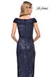 La Femme 30326 Portrait Neckline Sequin Dress