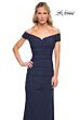 La Femme 30363 Off The Shoulder Ruched Dress
