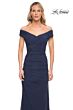 La Femme 30363 Off The Shoulder Ruched Dress