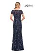 La Femme 30375 V-Neck Embroidered Dress