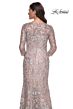 La Femme 30081 Floral Scoop Neck Fit-And-Flare Dress
