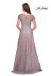 La Femme 30168 Short Sleeve A-Line Lace Dress