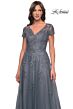 La Femme 30228 A-Line Short Sleeve Dress