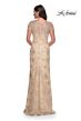 La Femme 30798 Short Sleeve Beaded Embroidery Dress