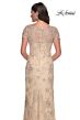 La Femme 30798 Short Sleeve Beaded Embroidery Dress