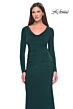 La Femme 30813 Cowl Neck Long Sleeve Dress