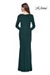 La Femme 30813 Cowl Neck Long Sleeve Dress