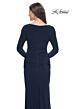 La Femme 30813 Cowl Neck Long Sleeve Dress