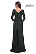 La Femme 30845 Surplice Bodice Ruched Dress
