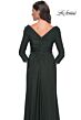 La Femme 30845 Surplice Bodice Ruched Dress