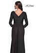 La Femme 30845 Surplice Bodice Ruched Dress