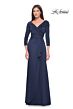 La Femme 30845 Surplice Bodice Ruched Dress