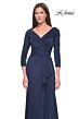 La Femme 30845 Surplice Bodice Ruched Dress