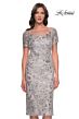 La Femme 30854 Short Sleeve Knee-Length Dress