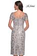 La Femme 30854 Short Sleeve Knee-Length Dress