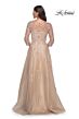 La Femme 30859 Lace Appliqued A-Line Dress