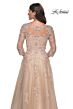 La Femme 30859 Lace Appliqued A-Line Dress