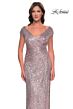 La Femme 30865 Tulip Hem Sequin Dress