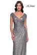 La Femme 30865 Tulip Hem Sequin Dress