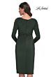 La Femme 31015 Long Sleeve Ruched Side Dress