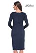 La Femme 31015 Long Sleeve Ruched Side Dress