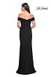 La Femme 31086 Off-The-Shoulder Ruched Dress